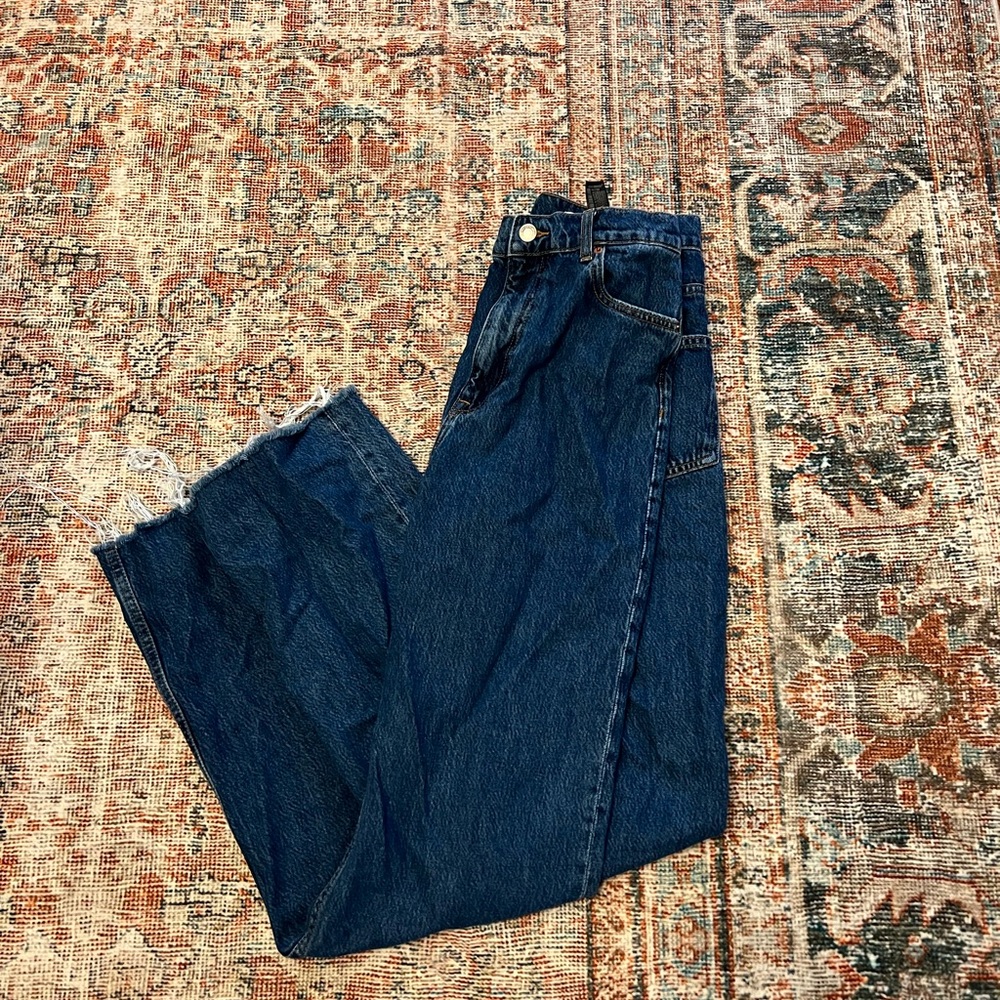 Zara Dark Blue Full-Length Jeans